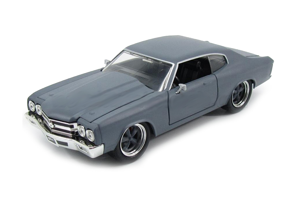 CHEVROLET DOM'S CHEVELLE 454SS 1970 - FAST & FURIOUS  IV (2009) - SOLO PARTI ORIGINALI - ORIGINAL PARTS, PRIMER MATT GREY