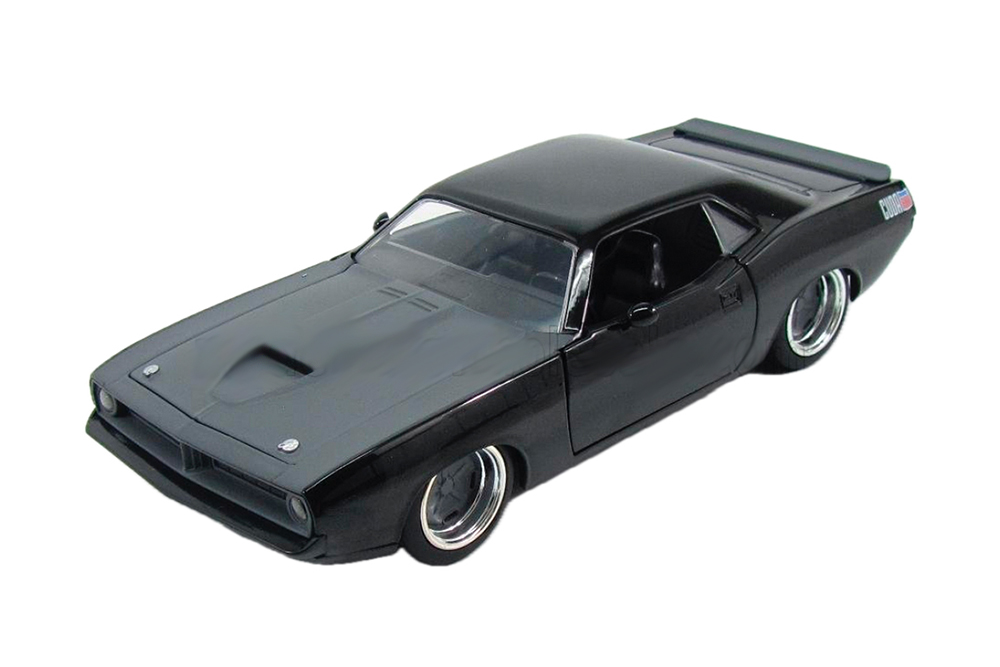 PLYMOUTH LETTY'S BARRACUDA 440 COUPE (1969) - FAST & FURIOUS 7 - (2015), BLACK GREY