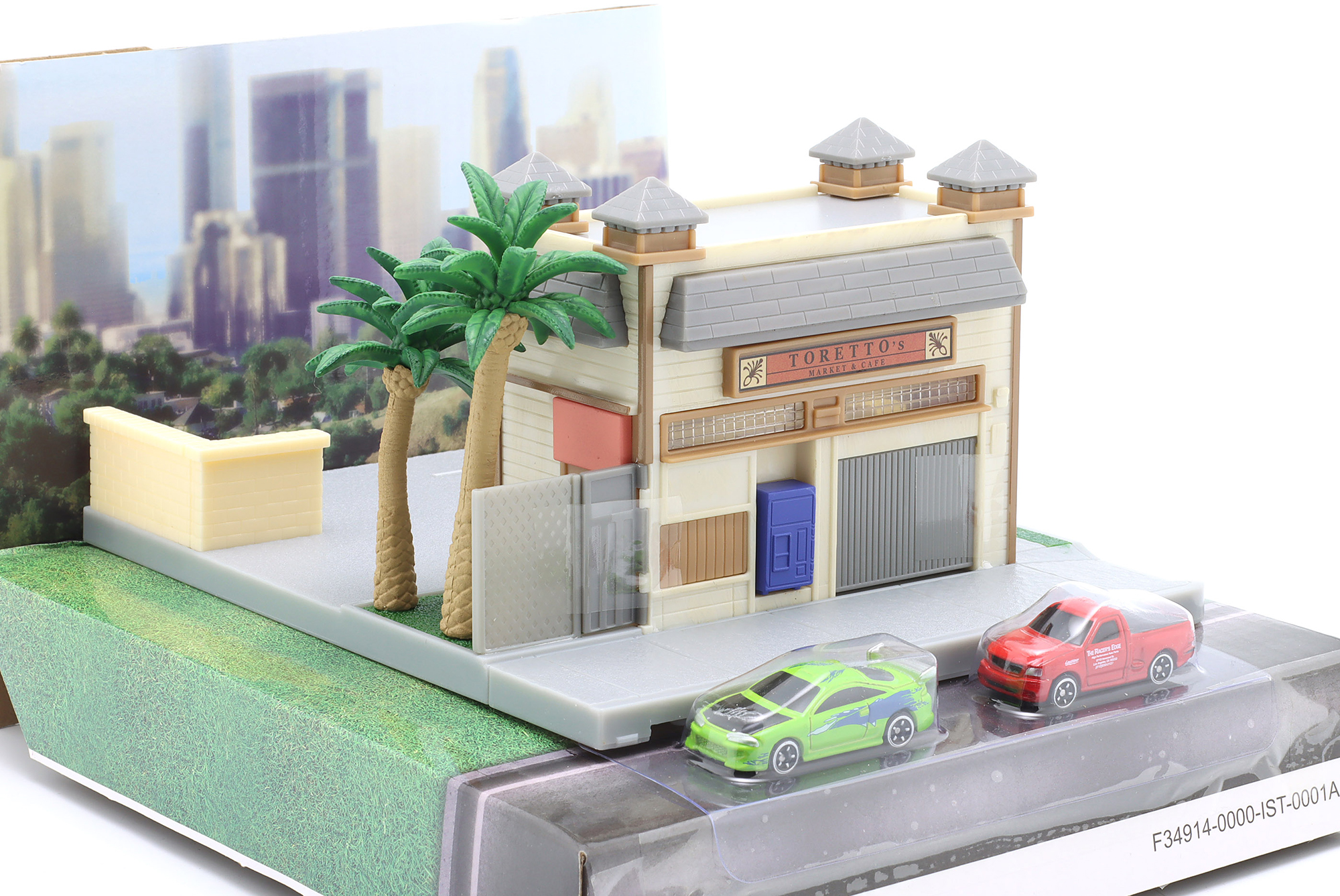 DOM TORETTO'S CAFE FAST & FURIOUS DIORAMA-SET JADA TOYS / ДОМ ТОРЕТТО КАФЕ ФАСТ ФУРИОУС ДИОРАМА-СЕТ ДЖАДА ТОЙС