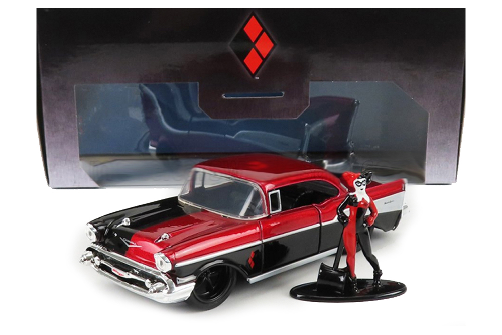 CHEVROLET BEL AIR 1957 - HARLEY QUINN, BLACK RED MET
