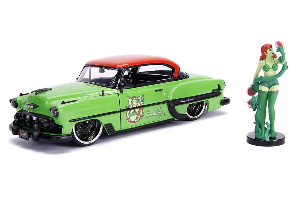 CHEVROLET BEL AIR 1953 ЗЕЛЕНЫЙ, С ФИГУРКОЙ ЯДОВИТЫЙ ПЛЮЩ (ИЗ БЭТМЕНА)