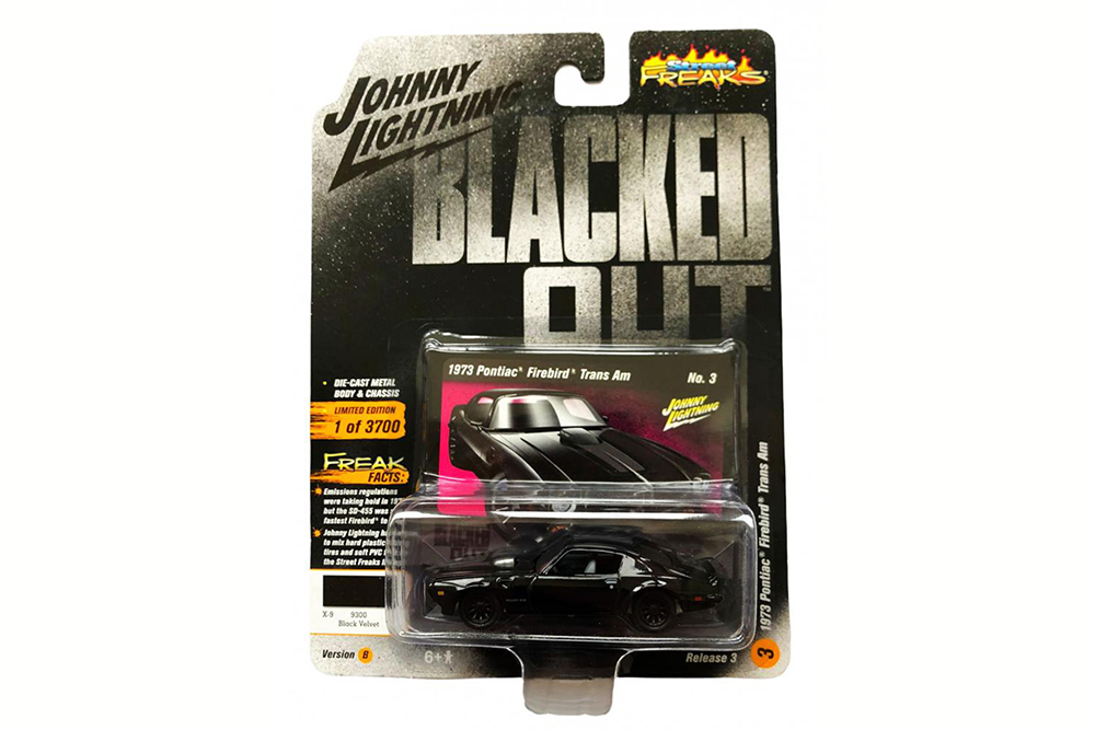 PONTIAC FIREBIRD BLACKED OUT 1973 BLACK (ДЛИНА МОДЕЛИ 6-10 СМ)