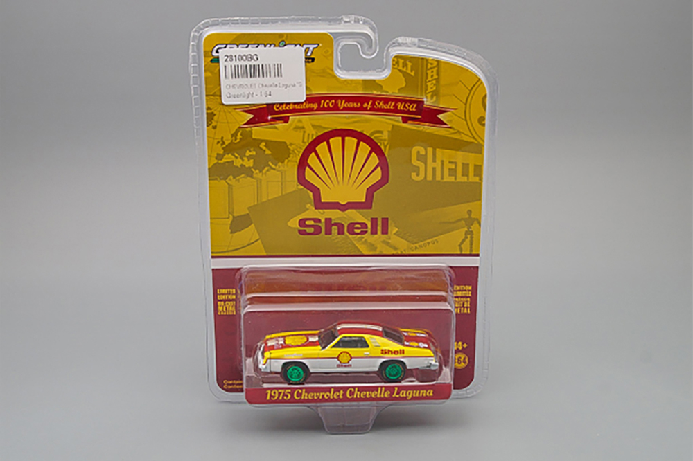 CHEVROLET CHEVELLE LAGUNA "SHELL OIL 100TH ANNIVERSARY" (1975) (GREENLIGHT!) (ДЛИНА МОДЕЛИ 6-10 СМ)