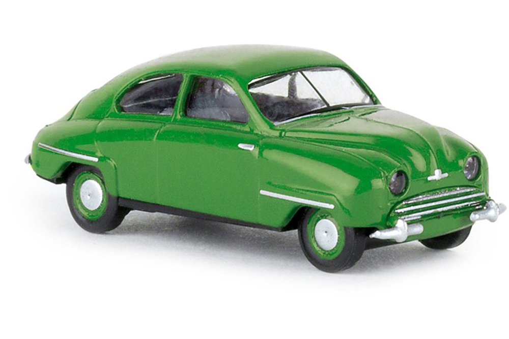 SAAB 92 1950 ЗЕЛЕНЫЙ (ДЛИНА МОДЕЛИ 3-5 СМ)