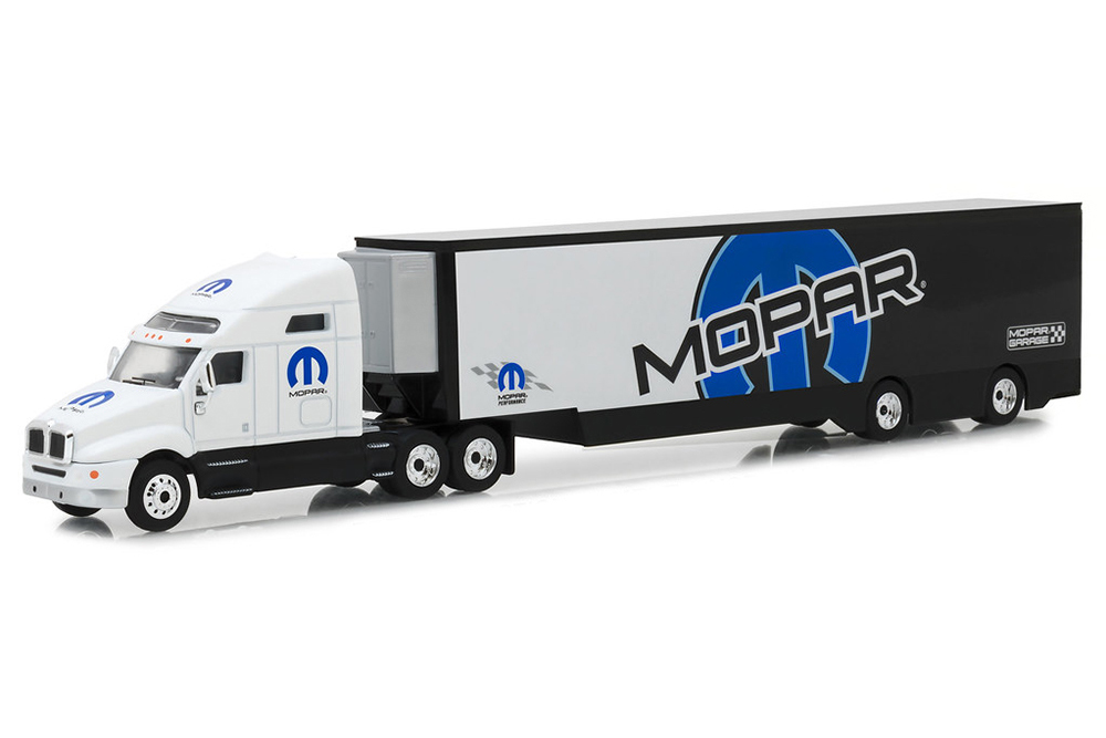KENWORTH T2000 СЕДЕЛЬНЫЙ ТЯГАЧ С ПОЛУПРИЦЕПОМ MOPAR TRANSPORTER 2018 (ДЛИНА 35-40 СМ)