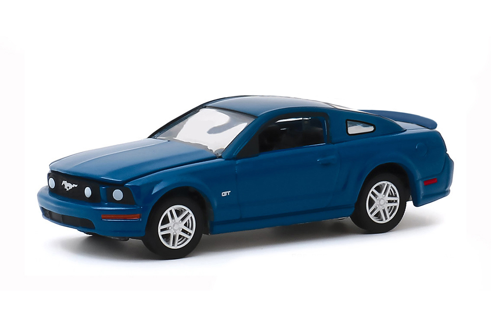 FORD MUSTANG GT 0-178 MPH IN 7.9 SECONDS. ON STREET TIRES 2009 BLUE (ДЛИНА МОДЕЛИ 6-10 СМ)