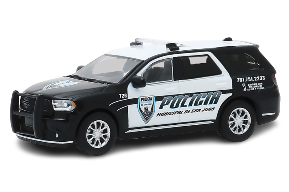 DODGE DURANGO POLICIA MUNICIPAL DE SAN JUAN, PUERTO RICO 2018 (ДЛИНА МОДЕЛИ 6-10 СМ)