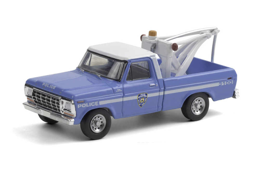 FORD F-250 ЭВАКУАТОР NEW YORK CITY POLICE DEPARTMENT (NYPD) 1979 (ДЛИНА МОДЕЛИ 6-10 СМ)