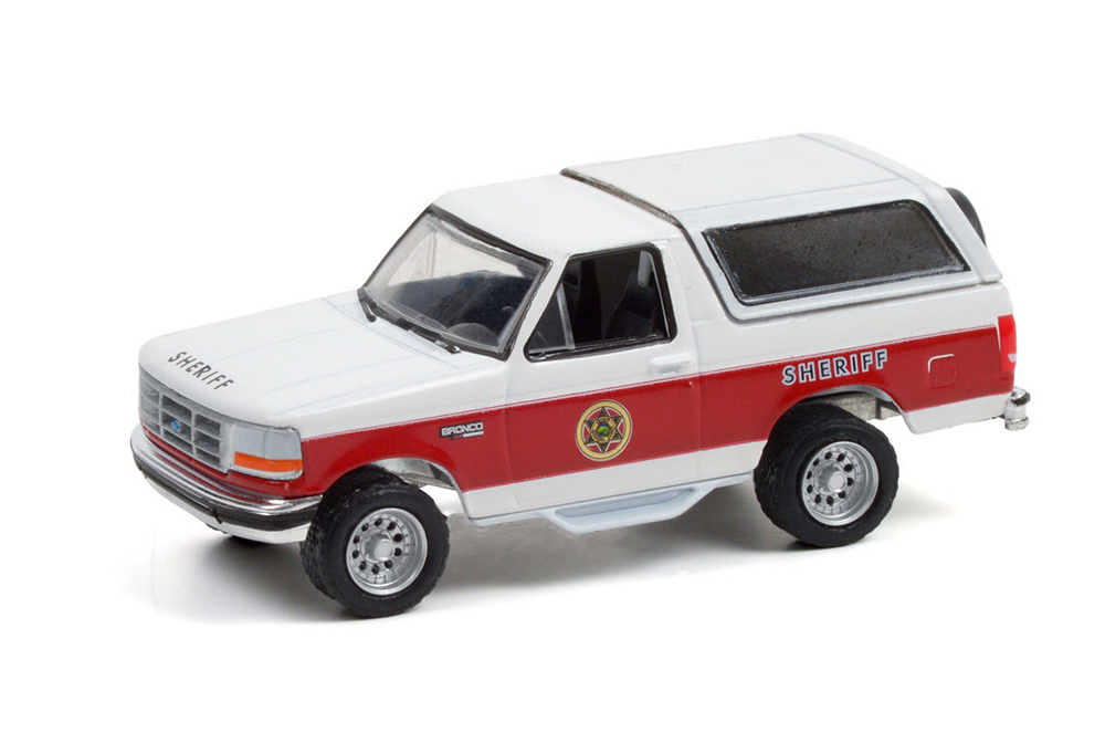 FORD BRONCO XLT ABSAROKA COUNTY SHERIFF'S DEPARTMENT 1994  / ФОРД BRONCO XLT ДЕПАРТАМЕНТ ШЕРИФА ОКРУГА АБСАРОКА 1994 (ДЛИНА МОДЕЛИ 6-10 СМ)