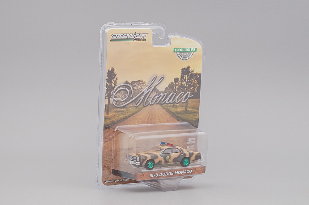 DODGE MONACO "HAZZARD COUNTY CAMOUFLAGE SHERIFF" 1978 (ДЛИНА МОДЕЛИ 6-10 СМ)