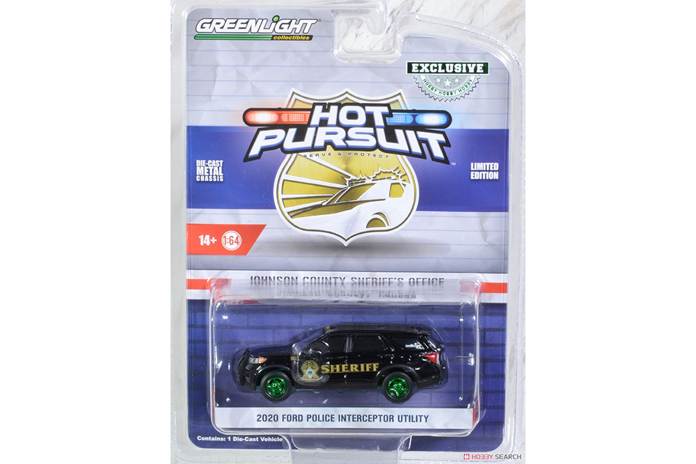 FORD POLICE INTERCEPTOR UTILITY JOHNSON COUNTY KANSAS SHERIFF 2020 (GREENLIGHT!!!) (ДЛИНА МОДЕЛИ 6-10 СМ)