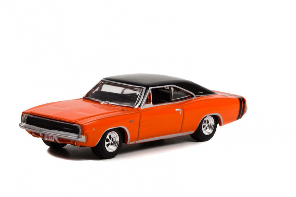 DODGE BENGAL CHARGER R/T TOM KNEER 1968 ORANGE WITH BLACK (ДЛИНА МОДЕЛИ 6-10 СМ)