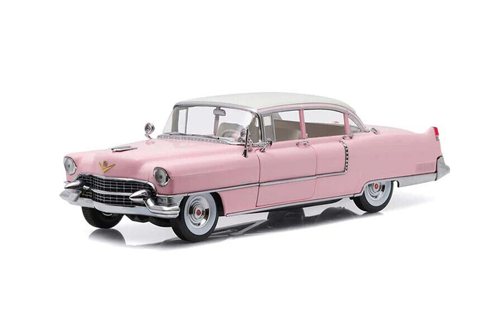CADILLAC FLEETWOOD SERIES 60 1955 PINK WITH WHITE ROOF (ДЛИНА МОДЕЛИ 6-10 СМ)