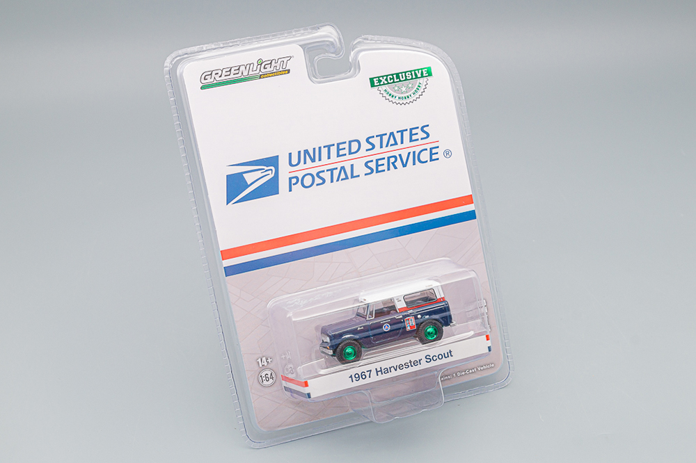 HARVESTER SCOUT RH "UNITED STATES POSTAL SERVICE USPS" 1967 (ДЛИНА МОДЕЛИ 6-10 СМ)