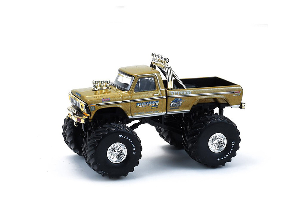 FORD F-250 MONSTER TRUCK BIGFOOT #1 50TH ANNIVERSARY 1979 ЗОЛОТОЙ / ФОРД F-250 МОНСТЕР ГРУЗОВИК БИГФУТ 50TH ЮБИЛЕЙНЫЙ ЗОЛОТОЙ