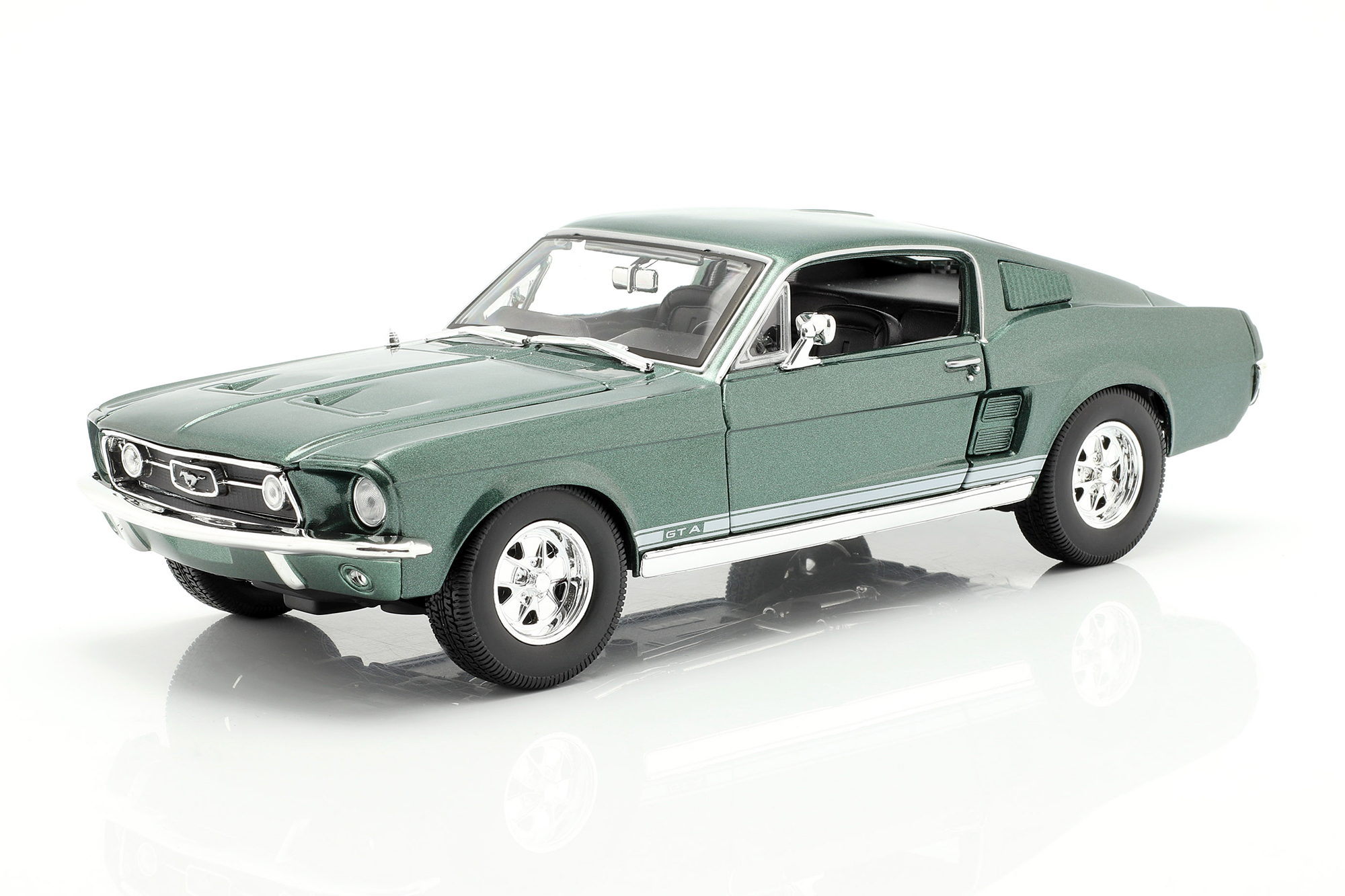 FORD MUSTANG GTA FASTBACK 1967 GREEN / ФОРД МУСТАНГ GTA ФАСТБЭК 1967 ЗЕЛЕНЫЙ