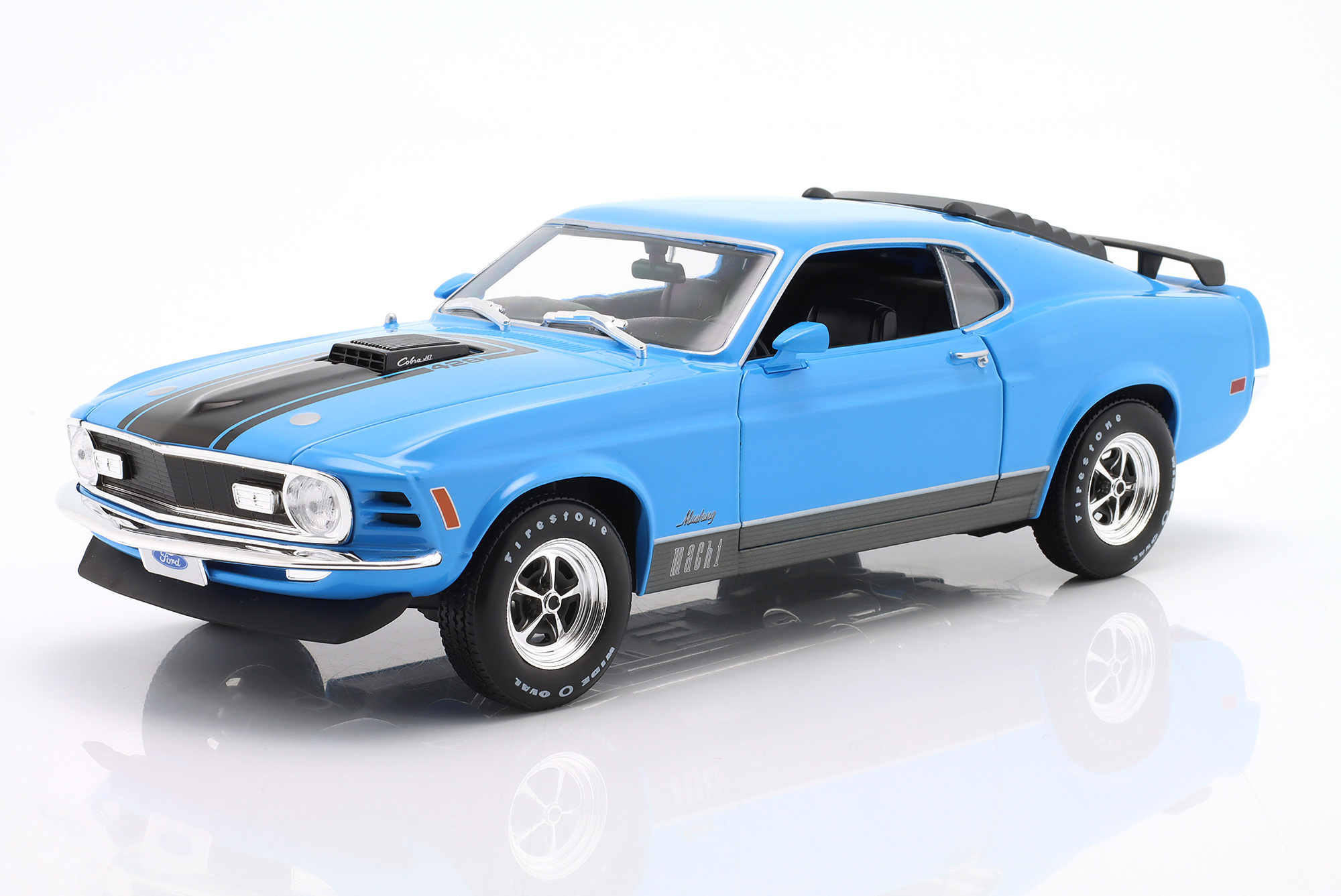 FORD MUSTANG MACH 1 1970 BLUE / ФОРД МУСТАНГ МАК 1 1970 СИНИЙ