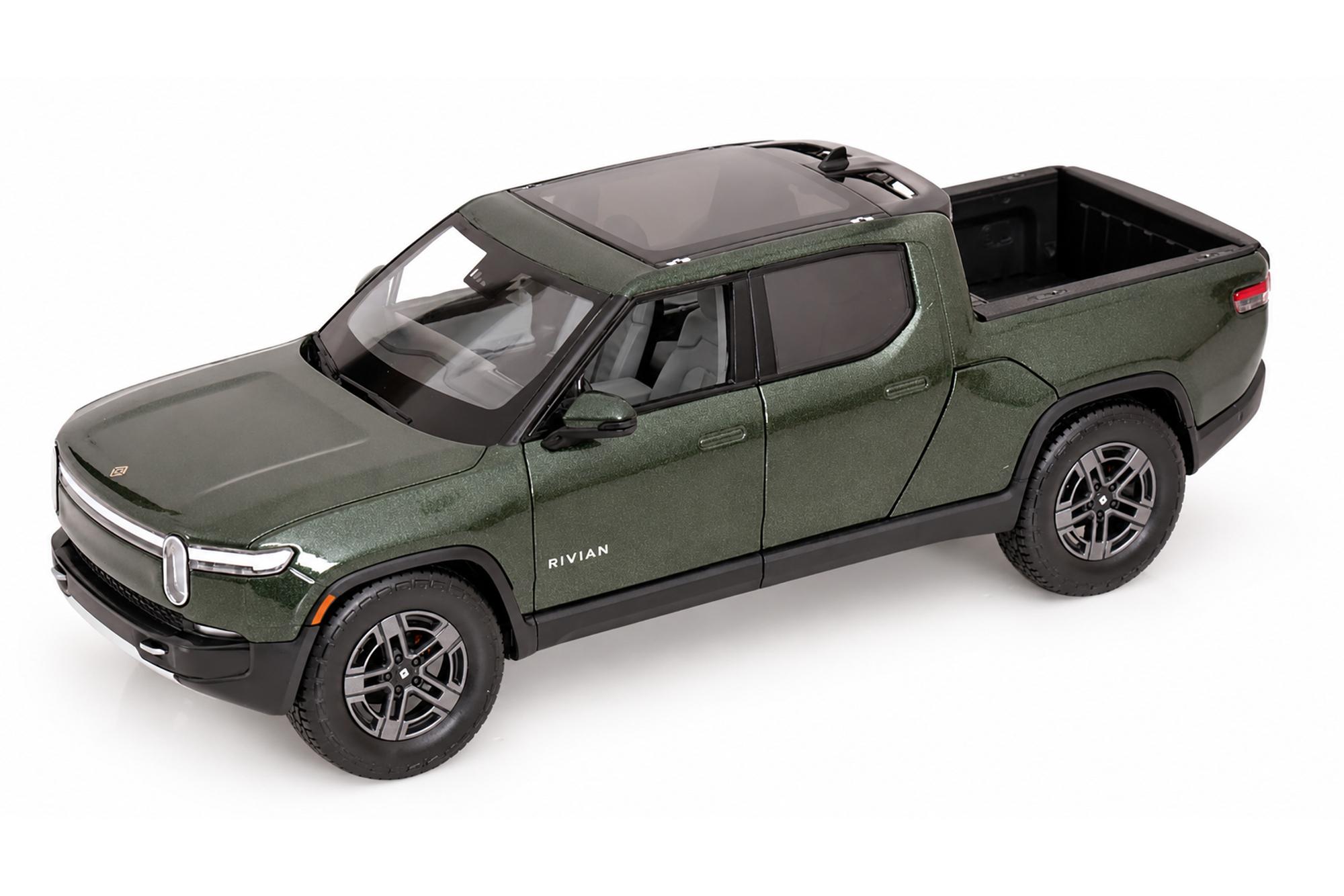 RIVIAN R1T DOUBLE CABINE 2025 DARKGREEN-METALLIC / РИВИАН R1T С ДВОЙНОЙ КАБИНОЙ 2025 ТЕМНО-ЗЕЛЕНЫЙ МЕТАЛЛИК