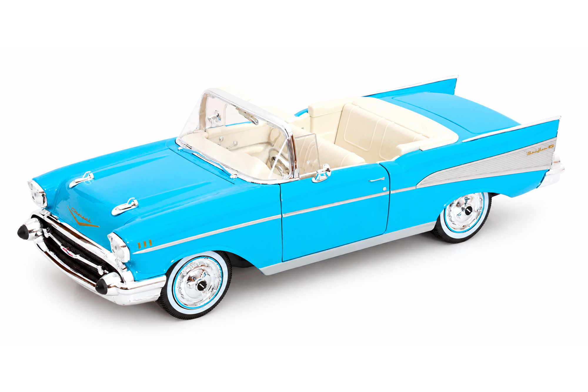CHEVROLET BEL AIR CONVERTIBLE 1957 LIGHTBLUE / ШЕВРОЛЕ БЕЛ ЭЙР КАБРИОЛЕТ 1957 ГОЛУБОЙ
