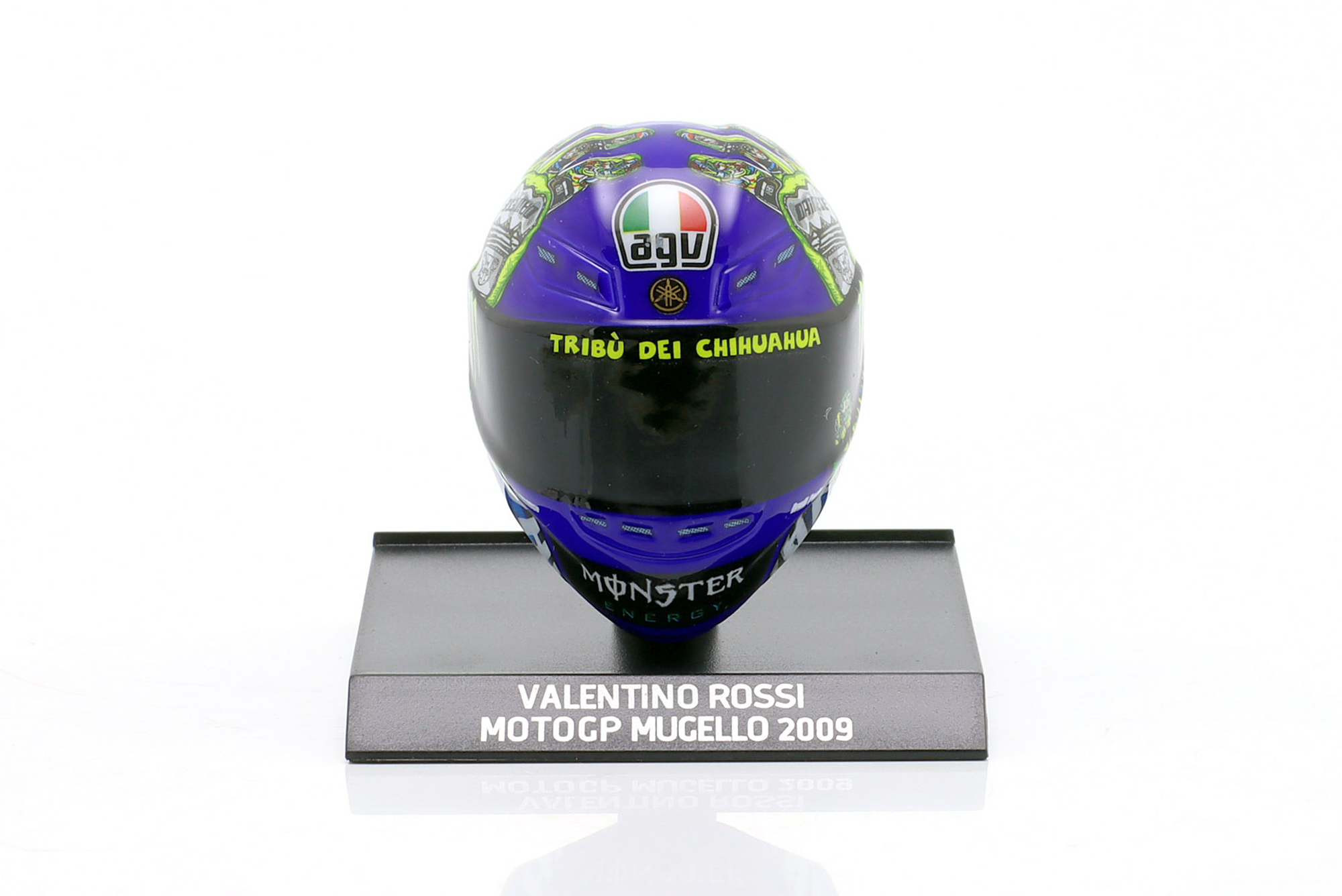 ШЛЕМ VALENTINO ROSSI FIAT YAMAHA TEAM #46 3RD MUGELLO MOTOGP WORLD CHAMPION 2009 / ВАЛЕНТИНО РОССИ ФИАТ ЯМАХА КОМАНДА 3 МЕСТО МУГЕЛЛО МОТОГП ЧЕМПИОН МИРА