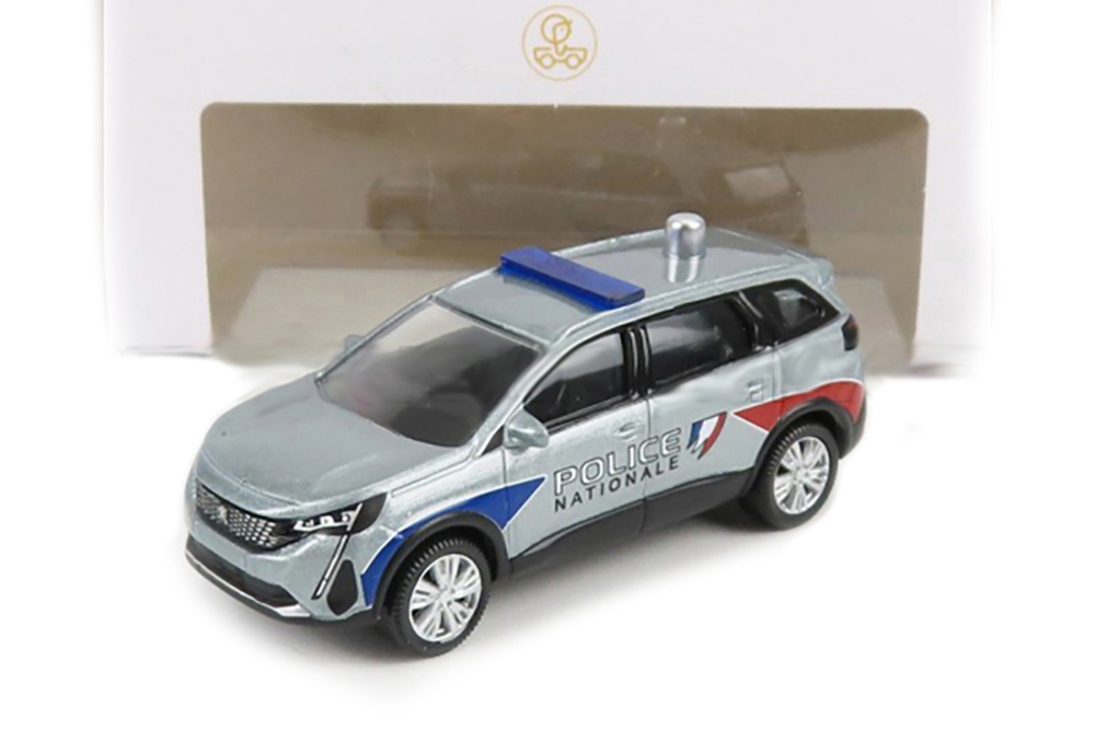 PEUGEOT 5008 POLICE NATIONALE (2020), SILVER (ДЛИНА МОДЕЛИ 6-10 СМ)