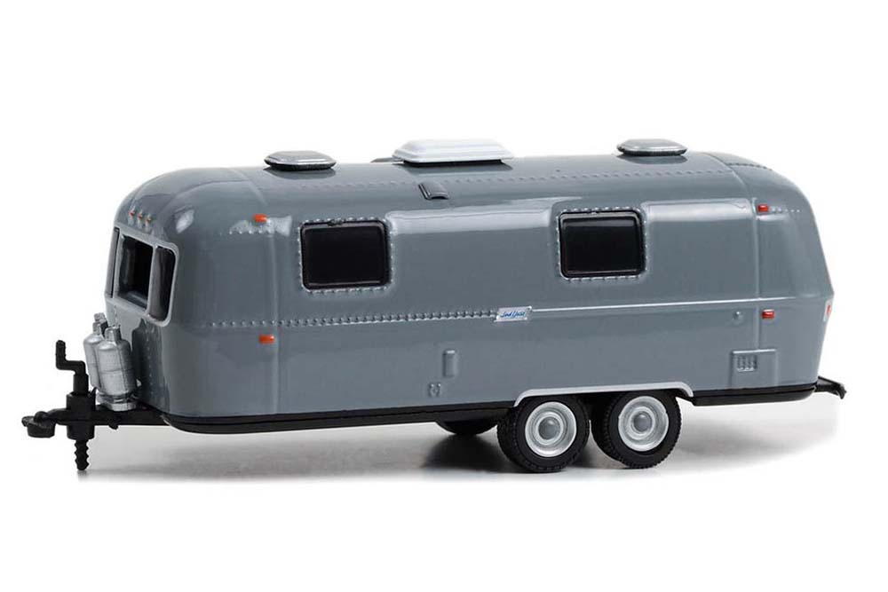 TRAILER КЕМПЕР-ТРЕЙЛЕР AIRSTREAM DOUBLE-AXLE LAND YACHT SAFARI 1971 CUSTOM PAINTED GRAY (ДЛИНА МОДЕЛИ 6-10 СМ)