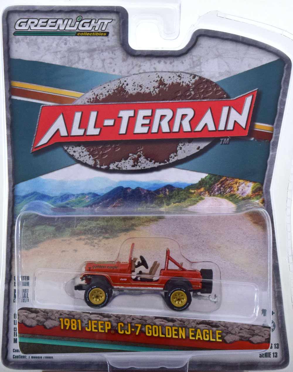 JEEP CJ-7 GOLDEN EAGLE 1981 (ДЛИНА МОДЕЛИ 6-10 СМ)