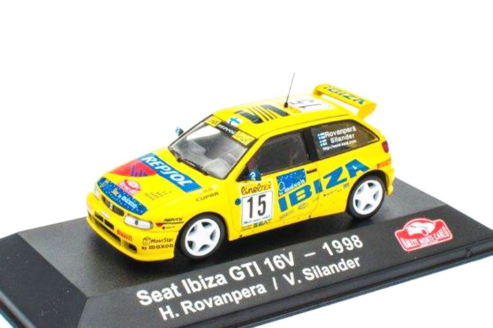 SEAT IBIZA GTI 16V #15 H.ROVANPERA/V.SILANDER RALLY MONTE CARLO 1998