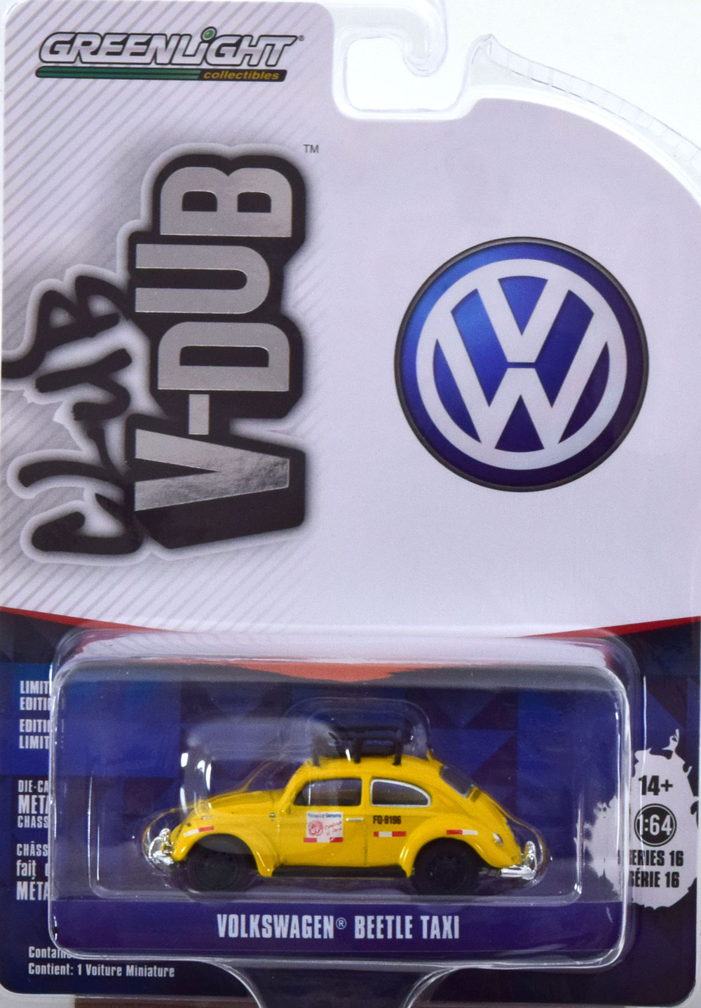 VW VOLKSWAGEN KÄFER (BEETLE) LIMA TAXI (ДЛИНА МОДЕЛИ 6-10 СМ)