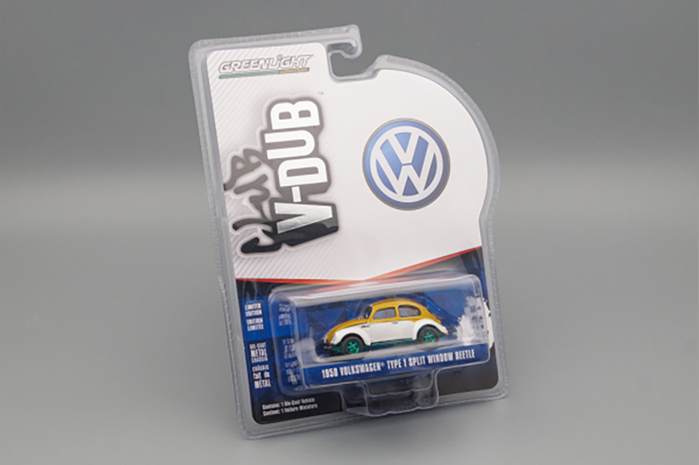 VW VOLKSWAGEN BEETLE "HURST PERFORMANCE" 1980 WHITE/GOLD METALLIC (GREENLIGHT!!!) (ДЛИНА МОДЕЛИ 6-10 СМ)