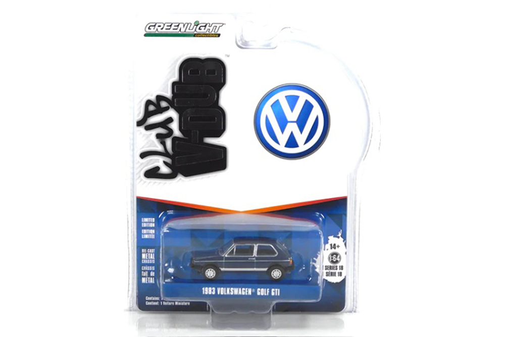 VW VOLKSWAGEN GOLF I GTI CAMPAIGN EDITION 1983 HELIOS BLUE METALLIC (ДЛИНА МОДЕЛИ 6-10 СМ)