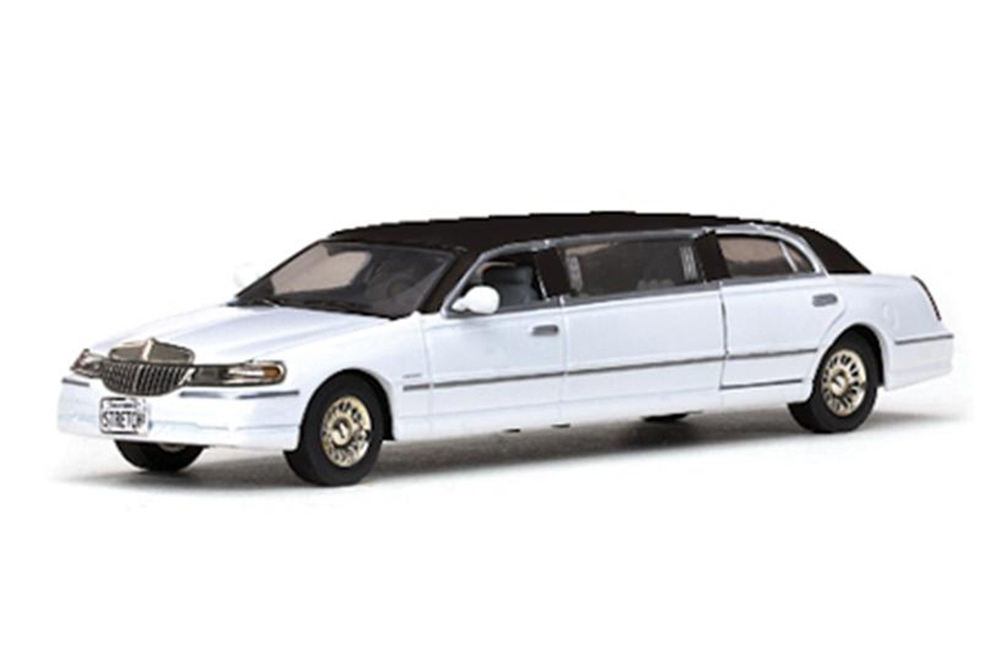 LINCOLN LIMOUSINE 2000 WHITE/BLACK ROOF