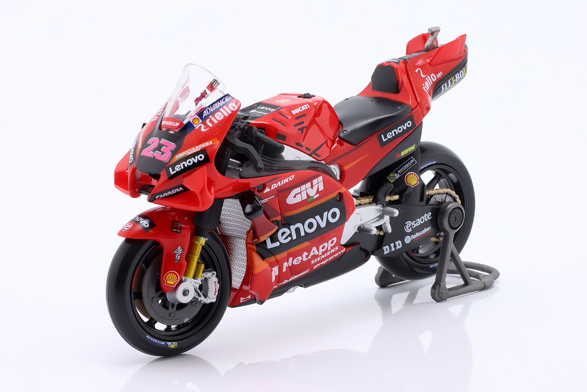 DUCATI DESMOSEDICI GP23 #23 MOTO GP 2023 ENEA BASTIANINI / ДУКАТИ ДЕСМОСЕДИЧИ GP23 №23 ЭНЕА БАСТИАНИНИ МОТОГРАН-ПРИ 2023