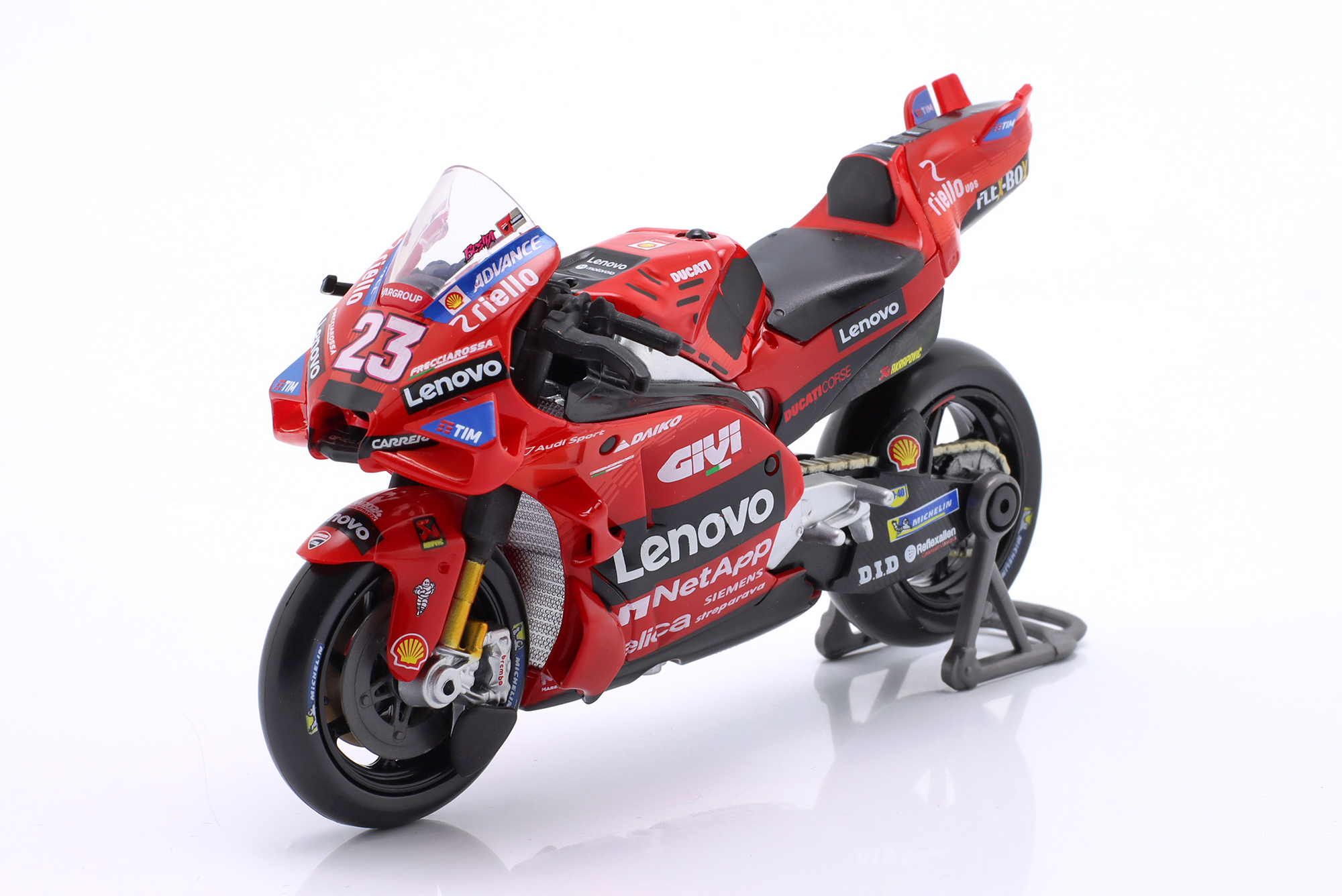 DUCATI DESMOSEDICI GP24 #23 TEAM WORLD CHAMPION MOTO GP 2024 E. BASTIANINI / ДУКАТИ ДЕСМОСЕДИЧИ GP24 №23 ЭНЕА БАСТИАНИНИ КОМАНДА ЧЕМПИОНА МИРА МОТОГРАН-ПРИ 2024