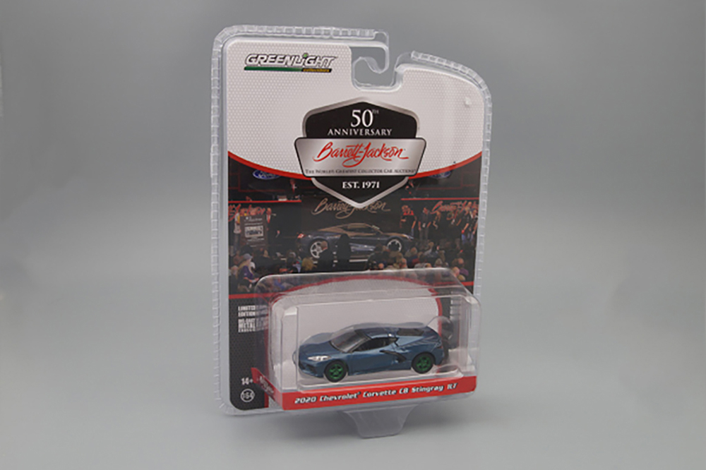 CHEVROLET CORVETTE C8 STINGRAY 1LT (LOT #421.2) (2020), SHADOW GRAY (GREENLIGHT!) (ДЛИНА МОДЕЛИ 6-10 СМ)