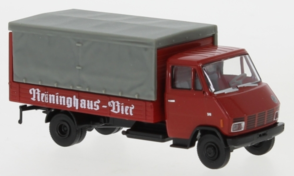 STEYR 590 GETRÄNKEAU REININGHAUS BIER 1970, RED (ДЛИНА МОДЕЛИ 3-5 СМ)
