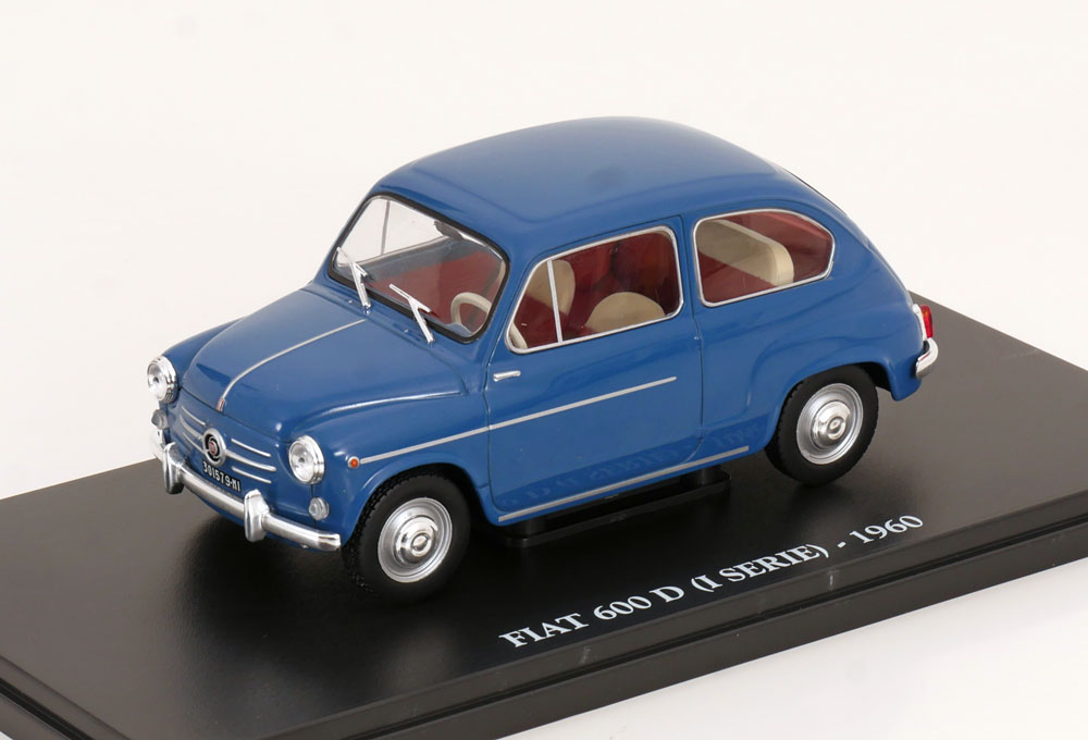 FIAT 600D 1960 BLUE GREY