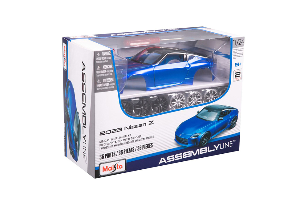NISSAN Z 2023 / НИССАН ЗЕТ СИНИЙ (СБОРКА БЕЗ КЛЕЯ)