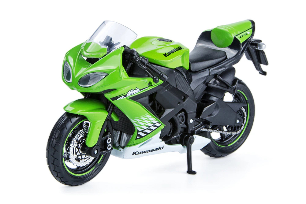KAWASAKI NINJA ZX-10R / КАВАСАКИ НИНЬДЗЯ ЗЕЛЕНЫЙ (11.9 СМ)