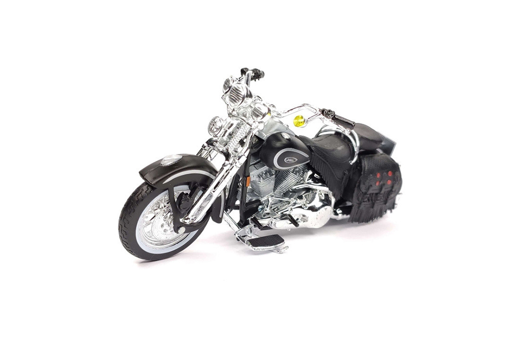 HARLEY-DAVIDSON FLSTS HERITAGE SOFTAIL SPRINGER 1999 / ХАРЛЕЙ-ДЭВИДСОН ХЕРИТЭЙЖ ЧЕРНЫЙ (ДЛИНА 11,9 СМ)