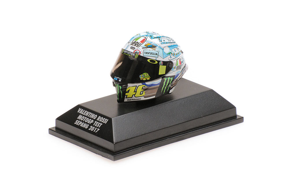 МОДЕЛЬ ШЛЕМА AGV VALENTINO ROSSI MOTOGP TEST SEPANG 2017