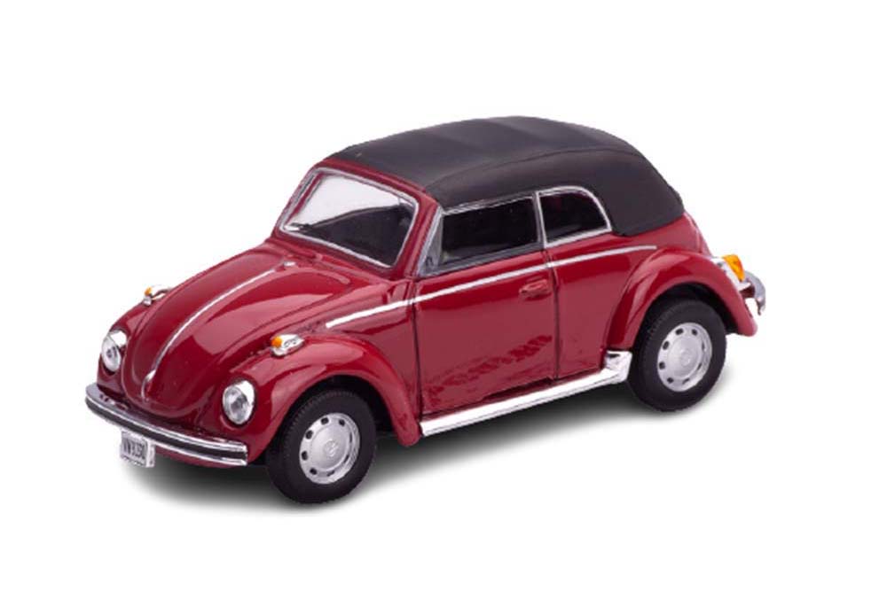 VW VOLKSWAGEN 1200 KAFER (BEETLE) CABRIO КРАСНЫЙ С ЧЕРНЫМ ТЕНТОМ