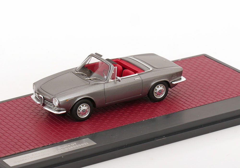 ALFA ROMEO GIULIA GT SPIDER PROTOTIPO 1963 GREY METALLIC