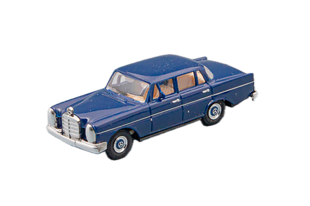 MERCEDES-BENZ 220 W111 (1959), BLUE (ДЛИНА МОДЕЛИ 3-5 СМ)