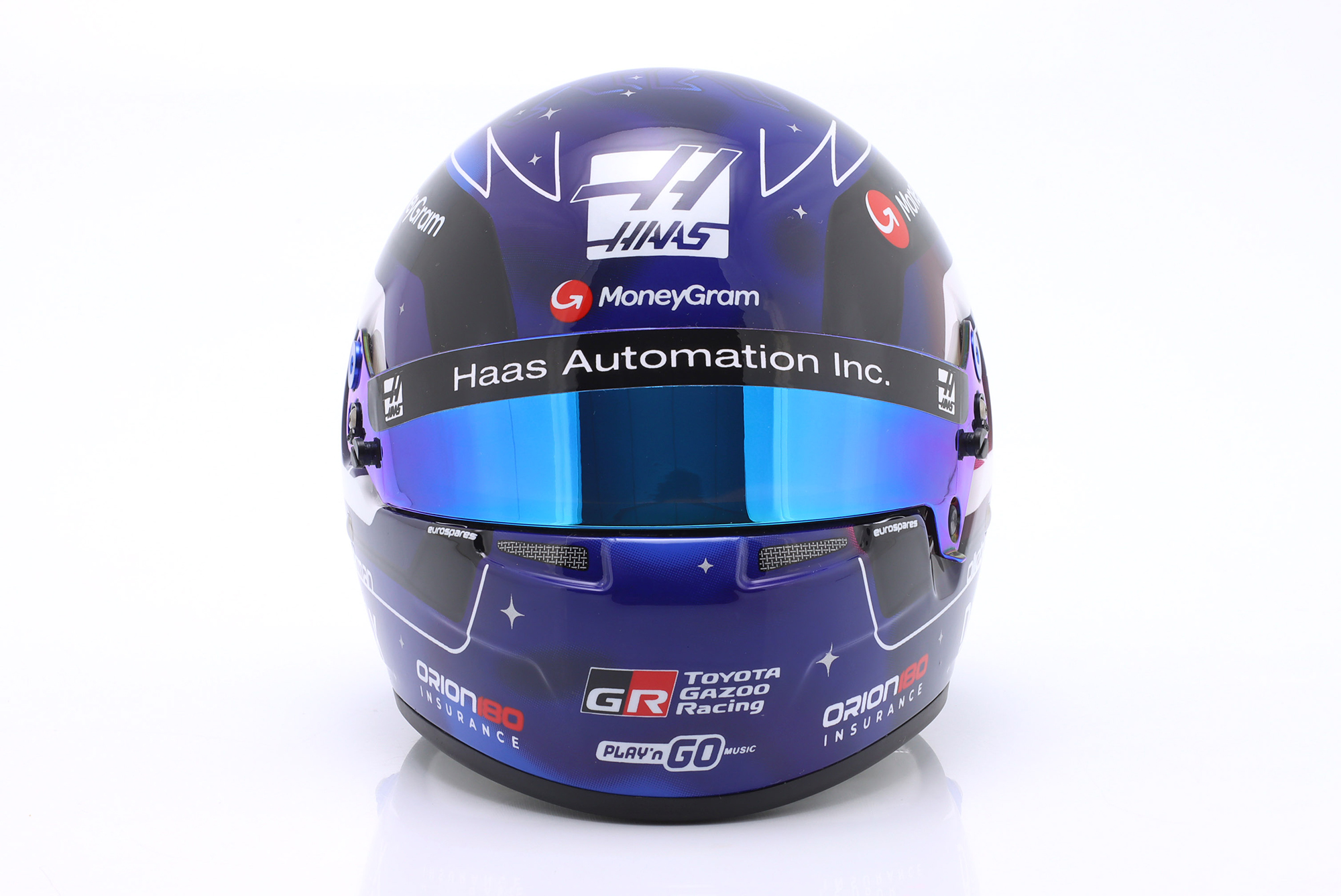 ШЛЕМ O. BEARMAN MONEYGRAM HAAS F1 TEAM #87 SINGAPORE GP FORMULA 1 2025 / ОЛИВЕР БЕРМАН МОНЕЙГРАМ ХААС ФОРМУЛА-1 КОМАНДА ГРАН-ПРИ СИНГАПУРА