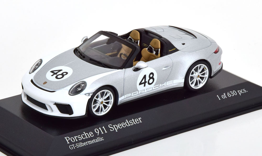 PORSCHE 911 SPEEDSTER HERITAGE PACKAGE 2019 SILVER WHITE