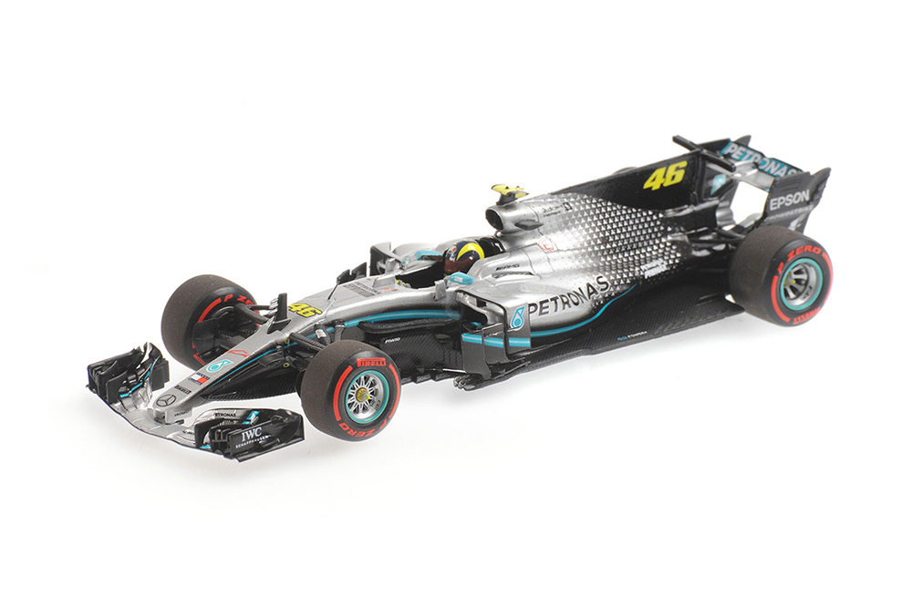 MERCEDES-AMG PETRONAS MOTORSPORT F1 W08 EQ POWER+ ROSSI RIDE SWAP 10 DECEMBER VALENCIA 2019