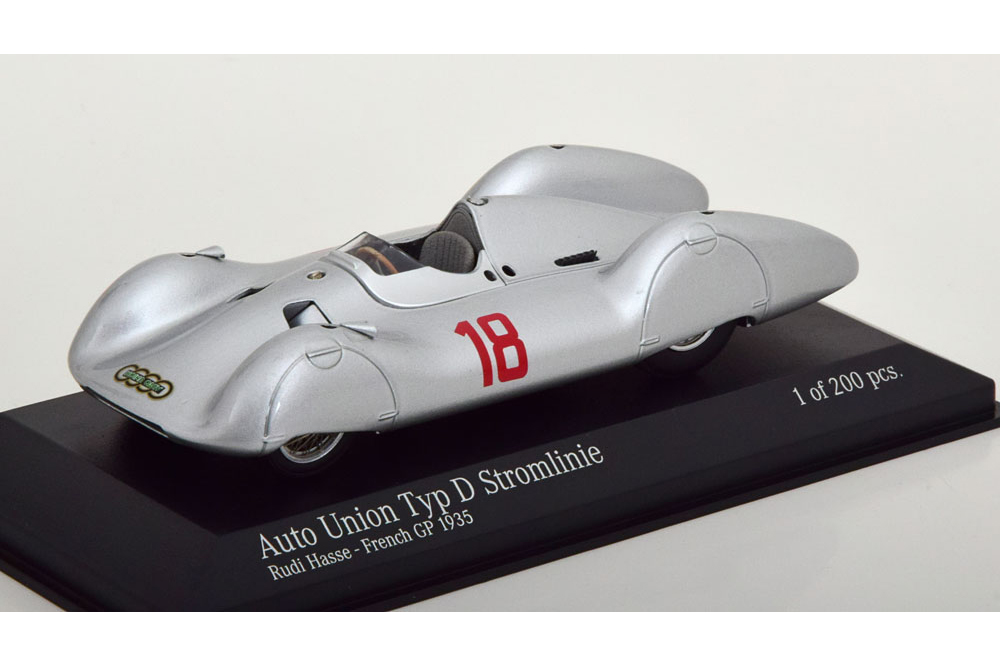 AUTO UNION TYP D STROMLINIE NO 18 GP FRANCE 1935