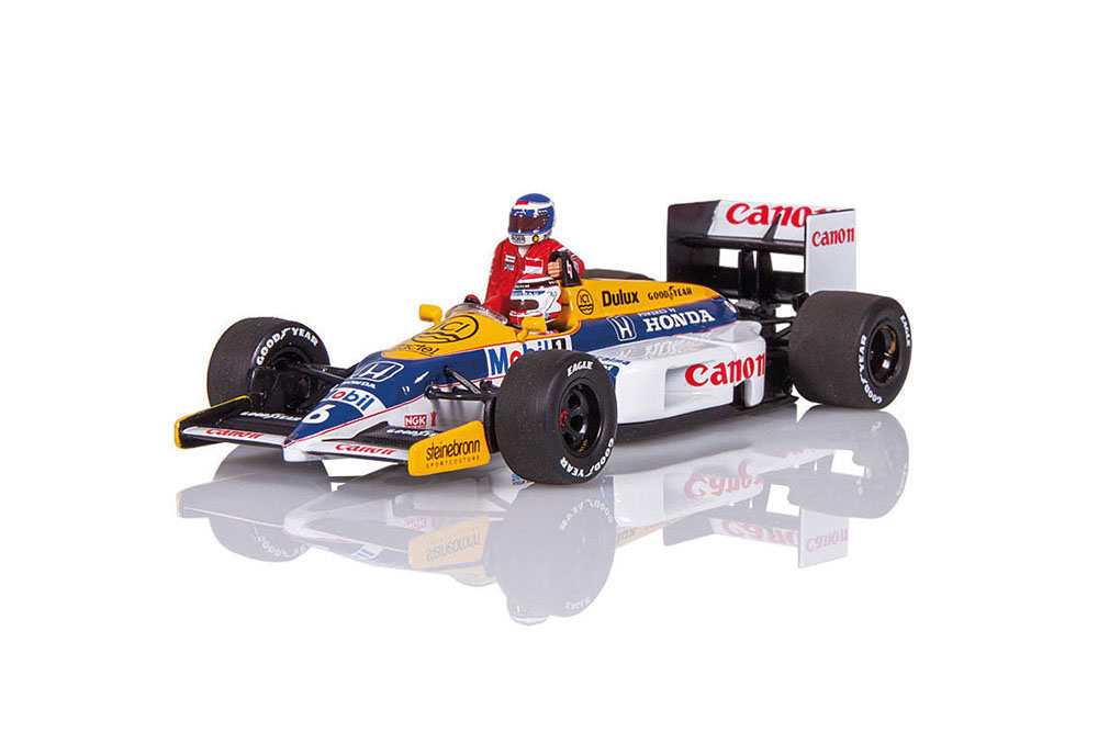 WILLIAMS HONDA FW11 KEKE ROSBERG RIDING ON NELSON PIQUET GERMAN GP 1986