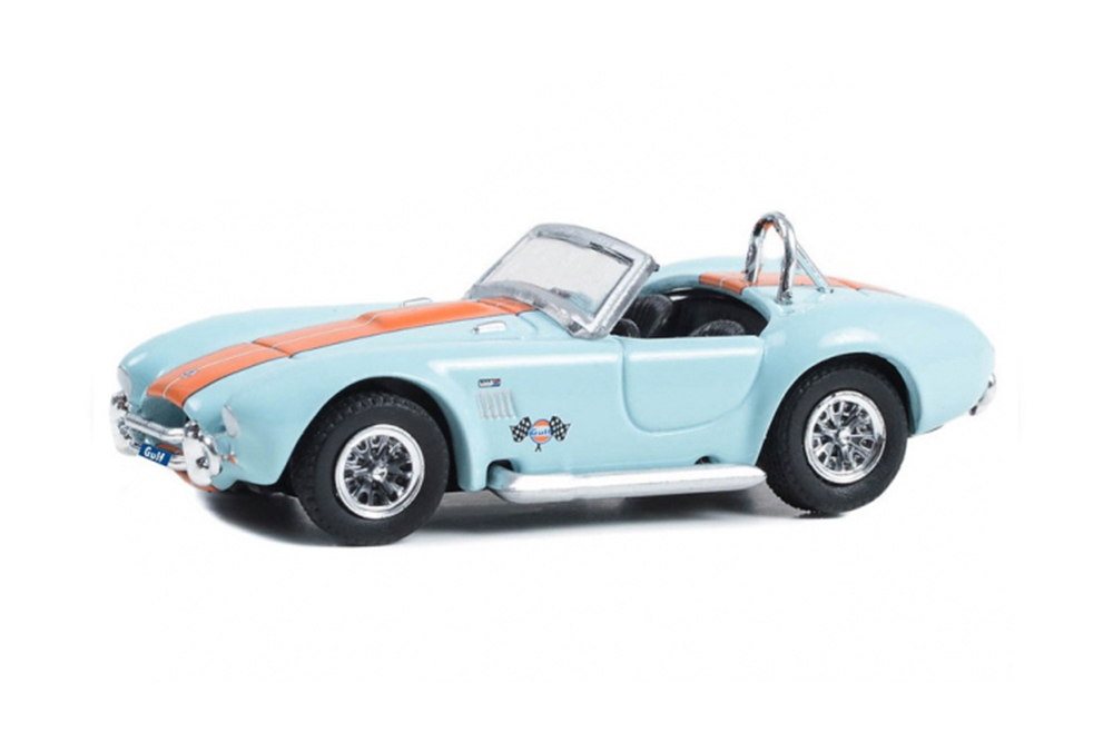 AC SHELBY COBRA 427 S/C "GULF OIL" 1965 BLUE/ORANGE (ДЛИНА МОДЕЛИ 6-10 СМ)